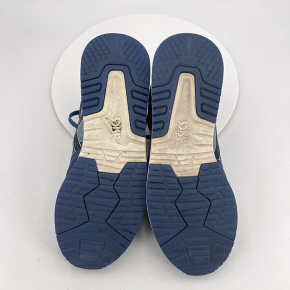 Asics Lyte Classic Men Size 11 1201A103-024 Blue Suede Fabric Athletic Shoes - Picture 8 of 14